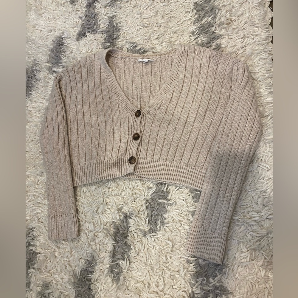 Garage cropped cardigan